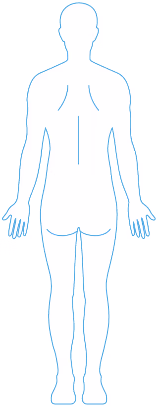 Ícone das costas do corpo humano